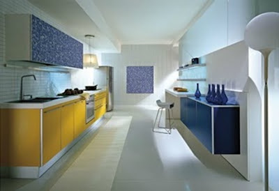 cocina color azul italiana cocina color azul 4 12 Cocinas Color Azul Italianas Modernas