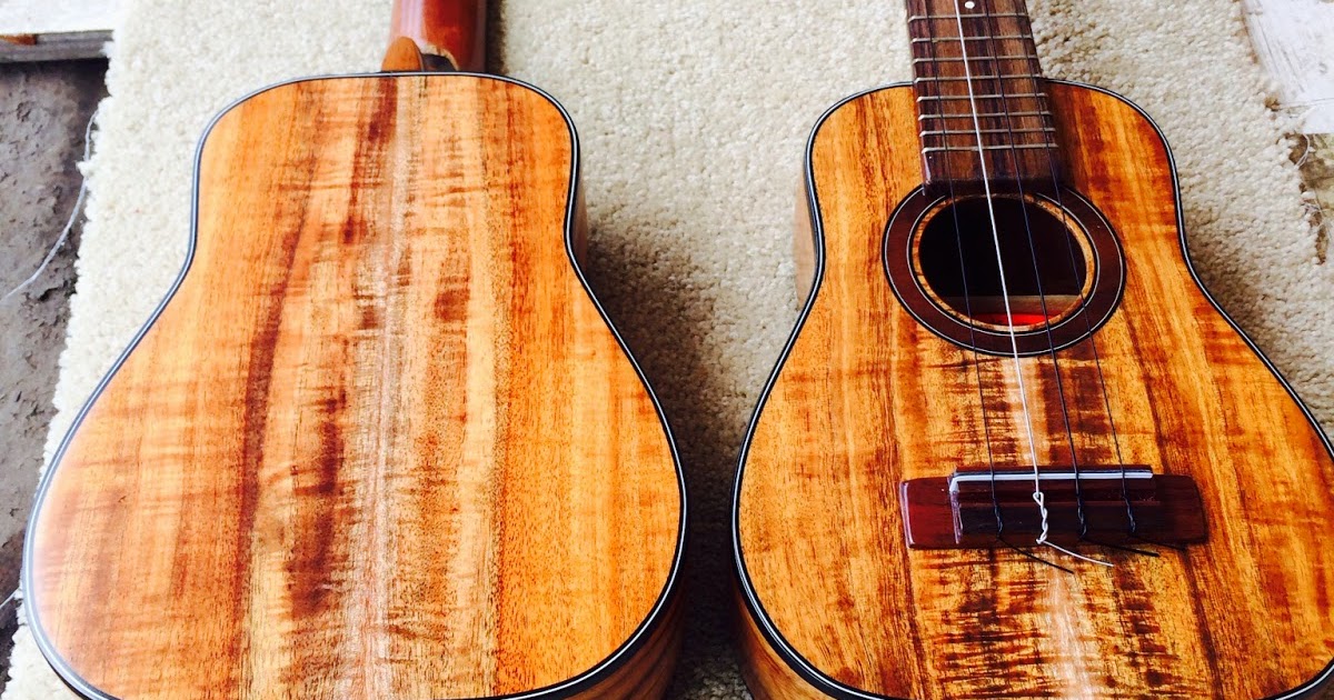 Sonny d ukulele's Handmade Hawaiian style ukuleles made of koa wood