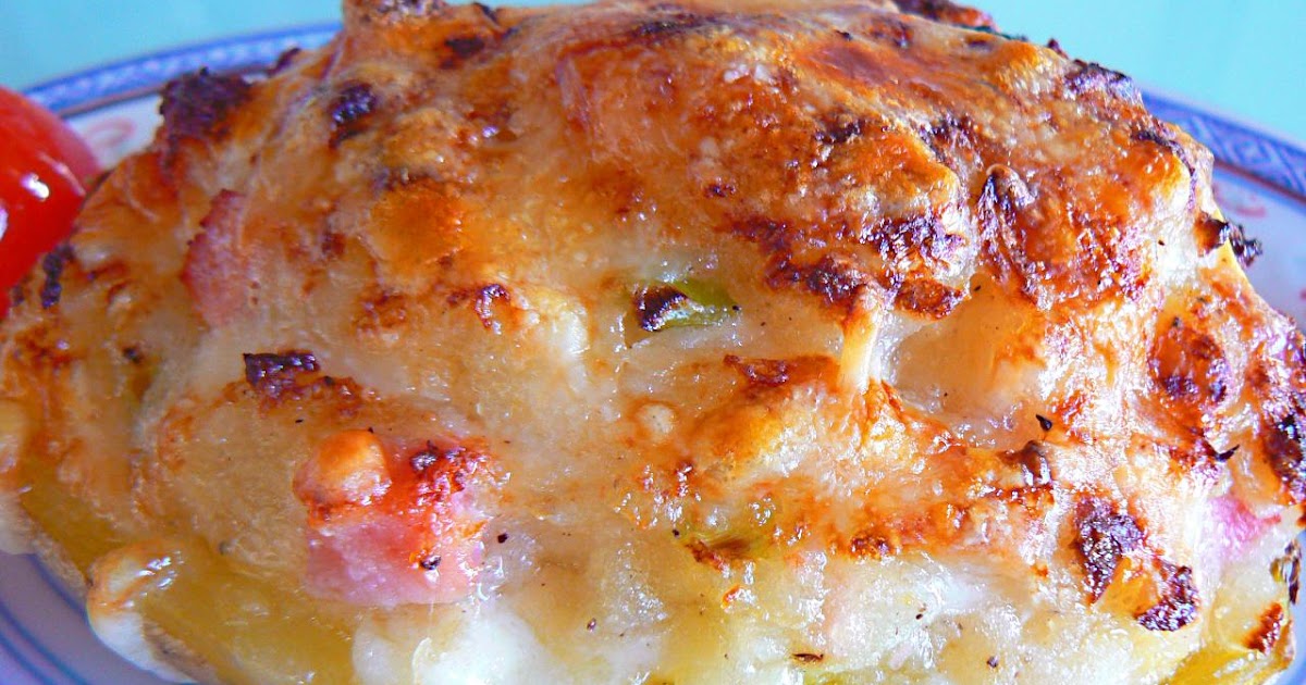 Kitchen Stories Ham & Cheese Stuffed Potatoes
