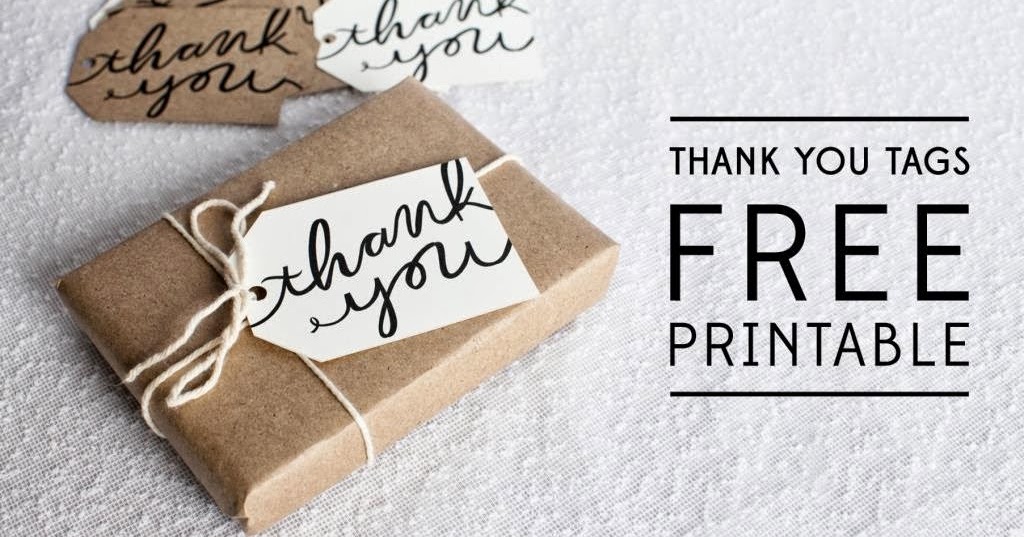 Bells And Whistles Thank You Tag Printable