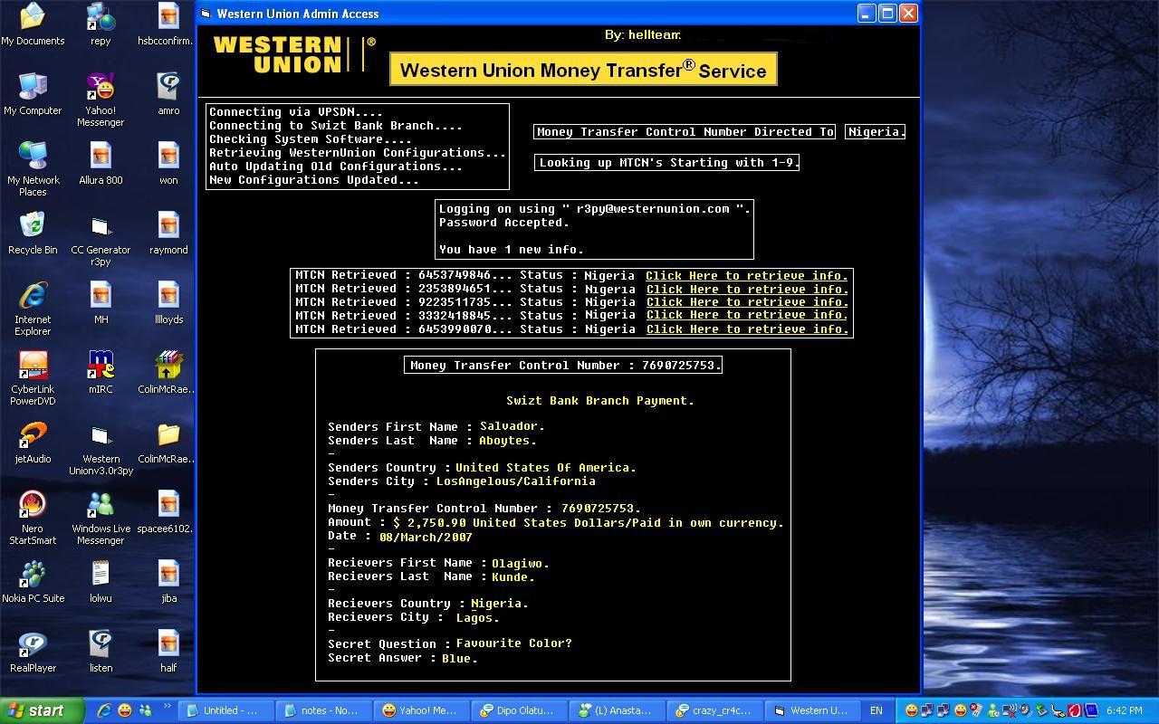 Western Union Hack Software