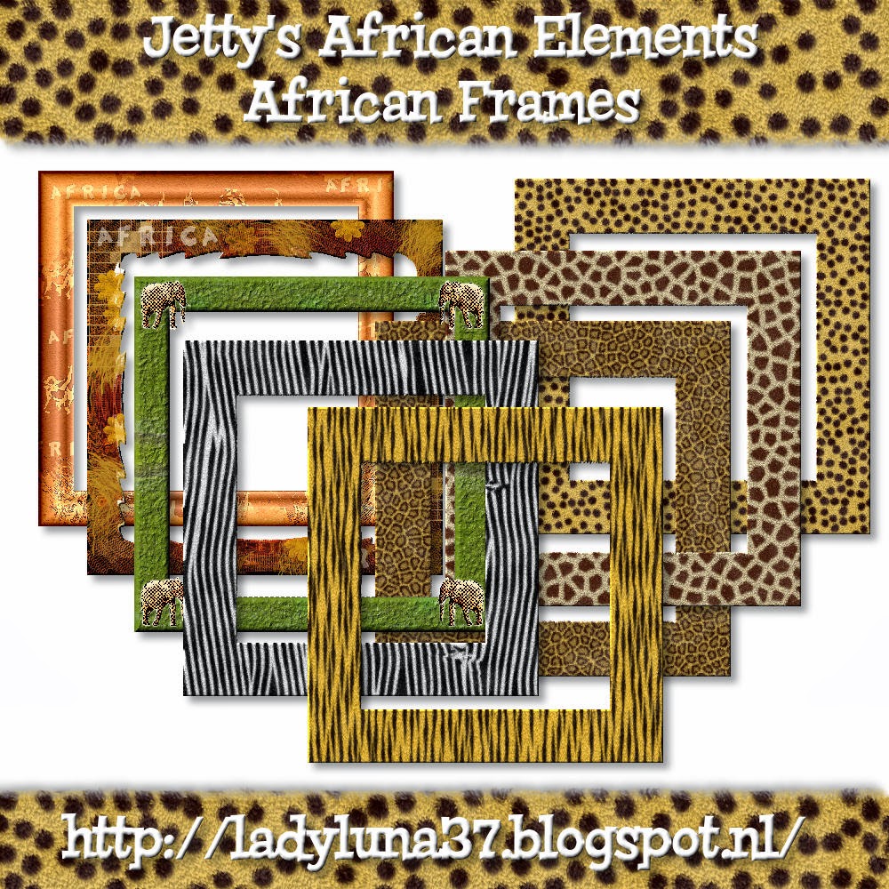 Graphics by Jetty scraps and stuff Freebie African Elements Frames