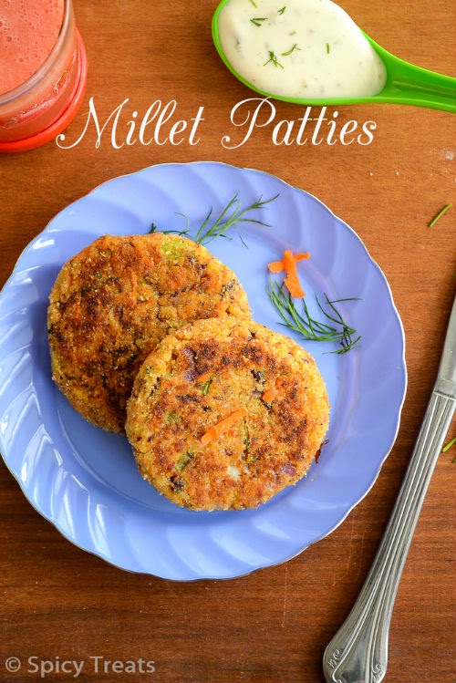 Spicy Treats Millet Patties / Millet Rajma Patties / Millet Bean Patties
