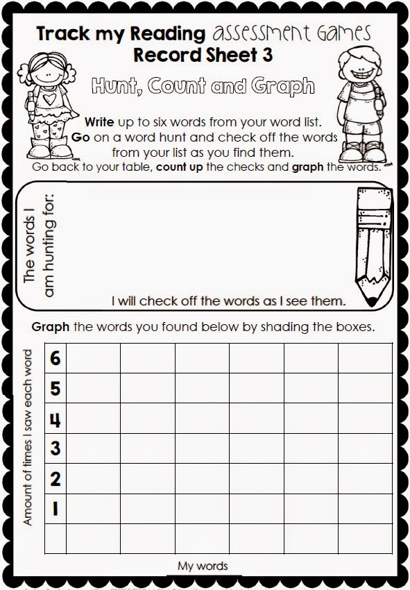 Reading Fluency Tracking Chart