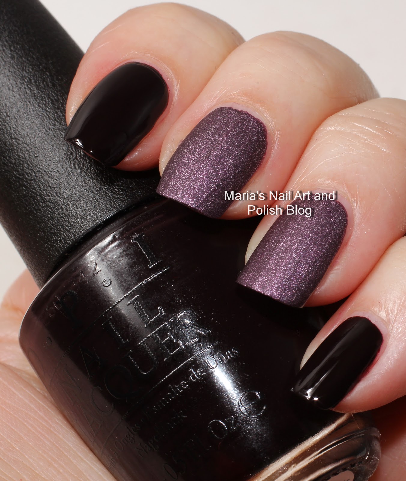 Marias Nail Art and Polish Blog OPI Lincoln Park After Dark and Lincoln Park After Dark Suede