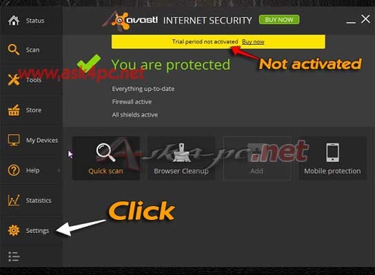 avast license ask4pc