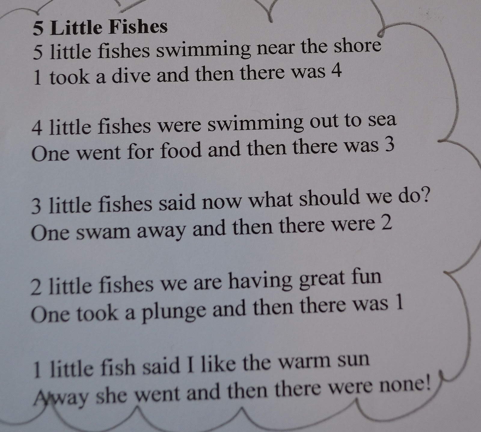 From The Hive F fish day preschool style