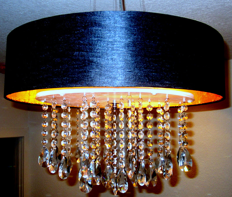 The Cuban In My Coffee DIY Gilded Gold Pendant Light, Black And Gold