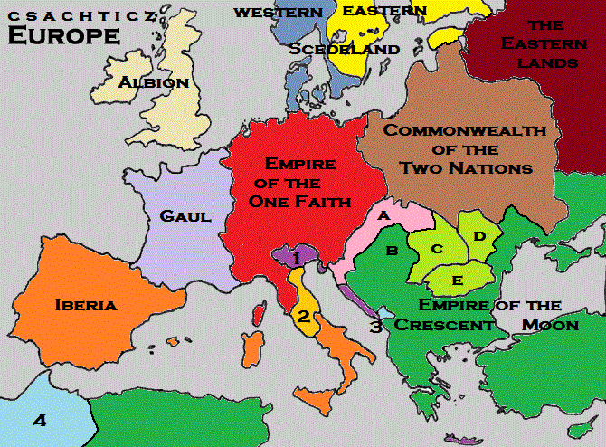 Lamentations Of The Blood Countess Map Of Europe At The Time Of