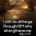 I can do all things through him