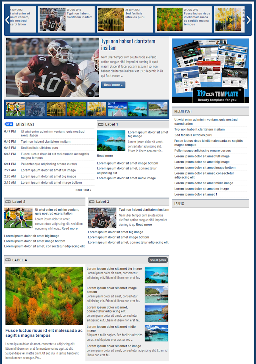 Share Template Johny Si Ganteng - Theme Blogspot cho site tin tức