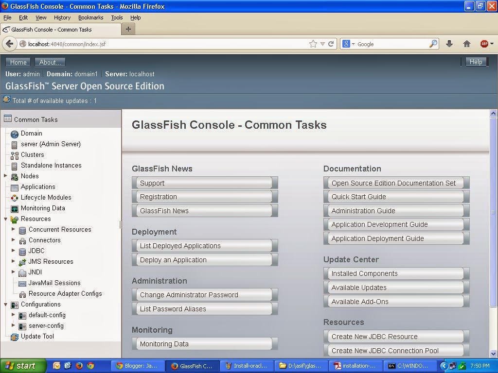 Java  Development How to install OracleGlassFish Application Server V4 for Javaee 