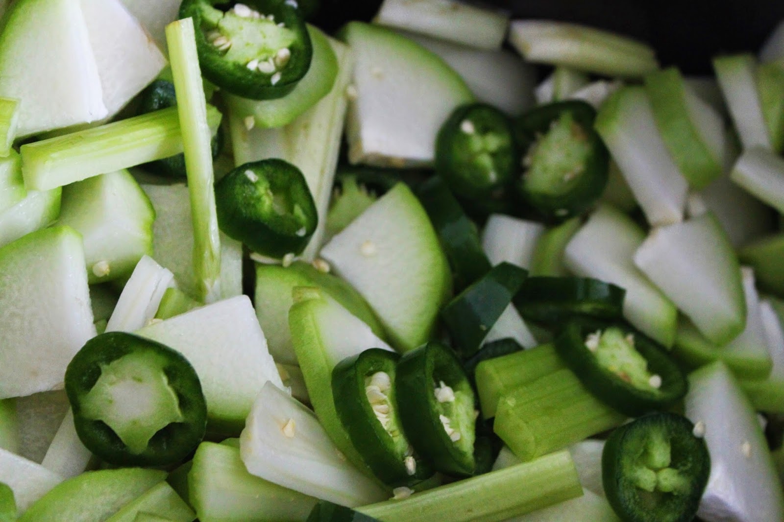 Chayote pickle Ms.J's Green Table