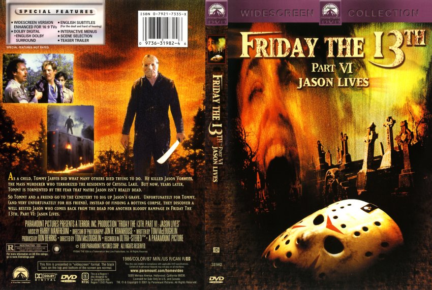 The 2001 DVD Cover Debacle Of Jason Lives: Friday The 13th Part 6 - Friday  The 13th: The Franchise