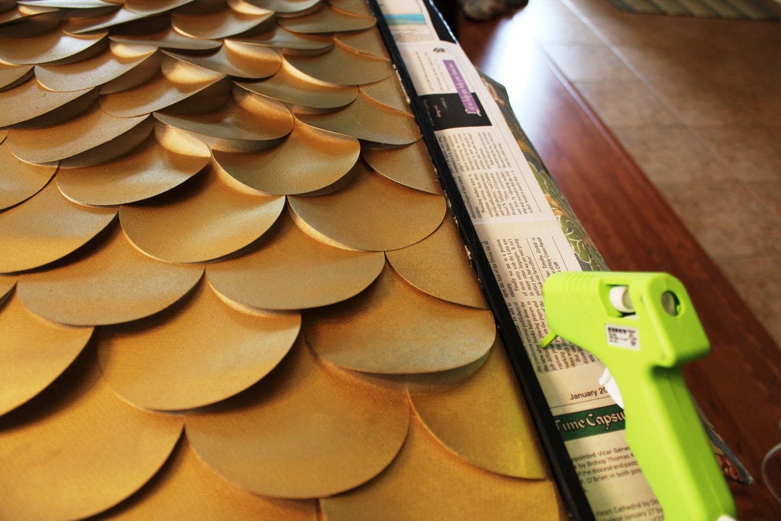 love tenfold diy fish scale art