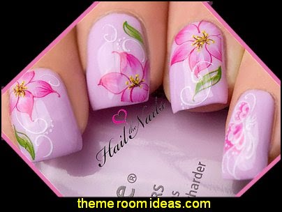 nail designs flowers
