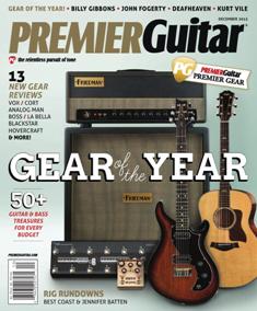 Premier Guitar - December 2015 | ISSN 1945-0788 | TRUE PDF | Mensile | Professionisti | Musica | Chitarra
Premier Guitar is an American multimedia guitar company devoted to guitarists. Founded in 2007, it is based in Marion, Iowa, and has an editorial staff composed of experienced musicians. Content includes instructional material, guitar gear reviews, and guitar news. The magazine  includes multimedia such as instructional videos and podcasts. The magazine also has a service, where guitarists can search for, buy, and sell guitar equipment.
Premier Guitar is the most read magazine on this topic worldwide.