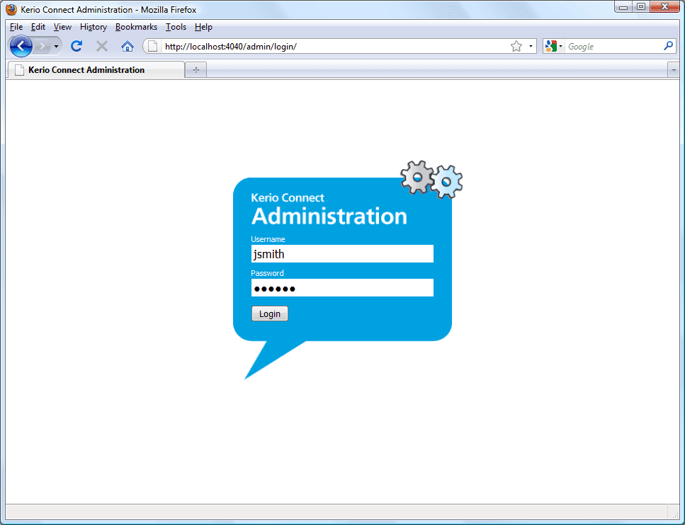 Web login