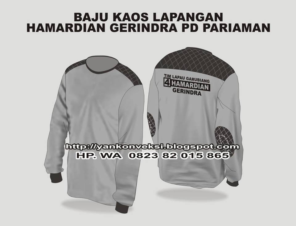 BAJU KAOS LAPANGAN HARMADIAN GERINDRA