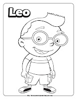little einsteins coloring pages leo