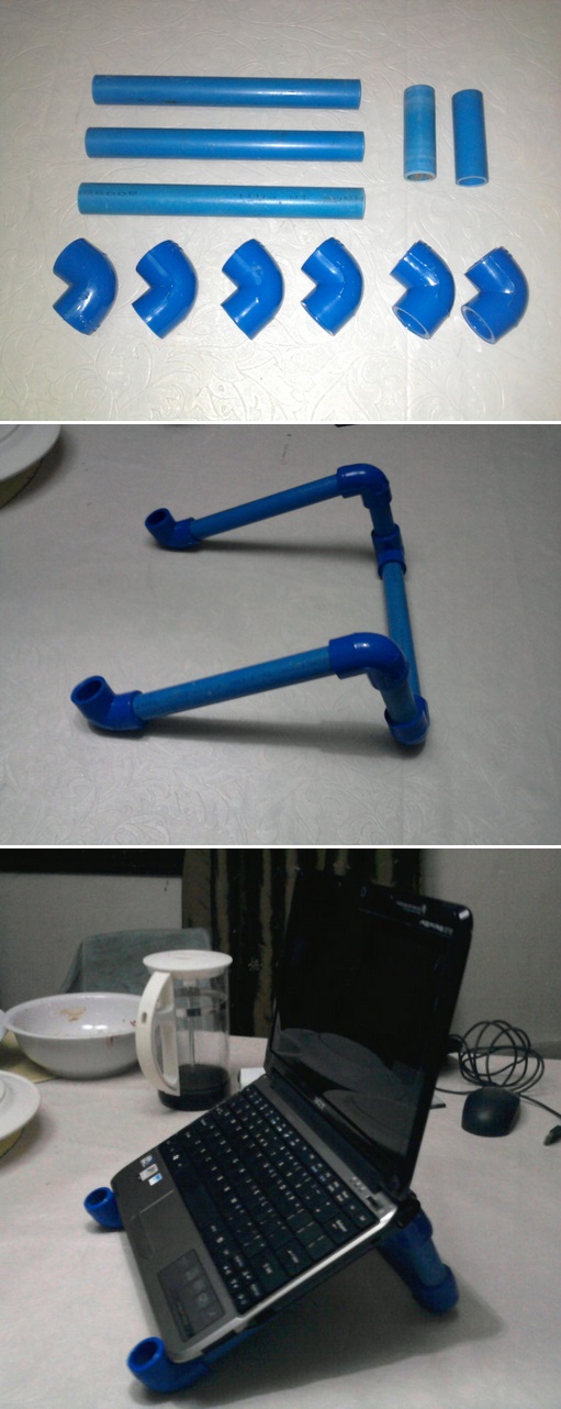PVC Projects Laptop Stand From PVC Pipes