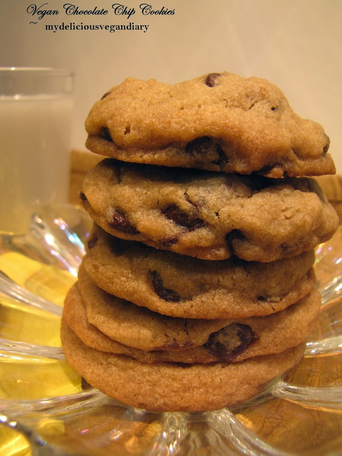 My Delicious Vegan Diary Vegan Chocolate Chip Cookies