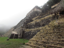 Temple of the Red Queen at Palenque (Temple of Inscriptions in the background)