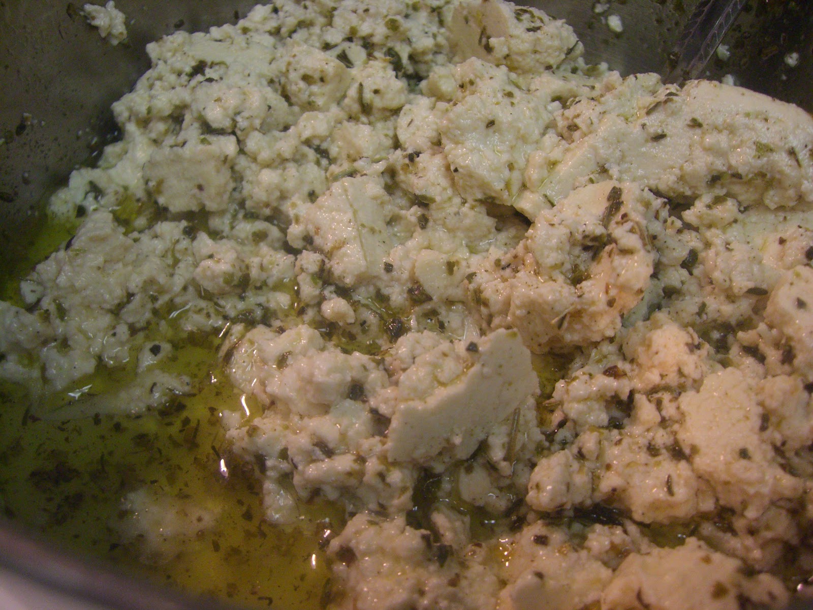 AfroVeganChick Tofu Feta & Scrambled Falafel Pizza