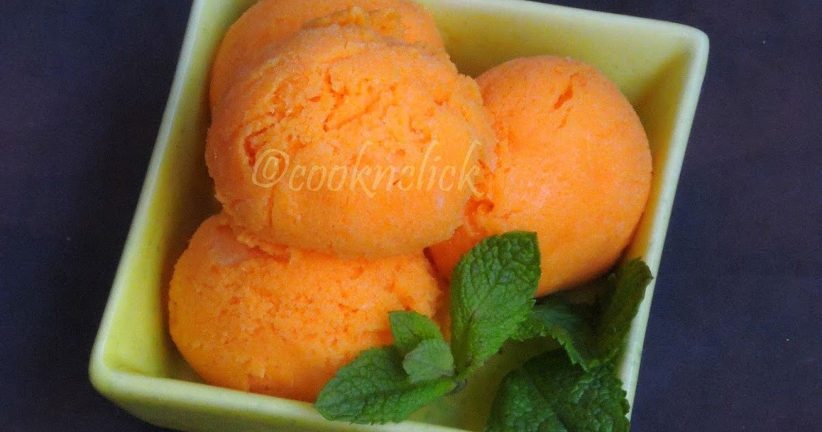Eggless Carrot Icecream Cook N Click