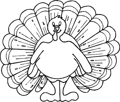 Funny Turkey Coloring Pages