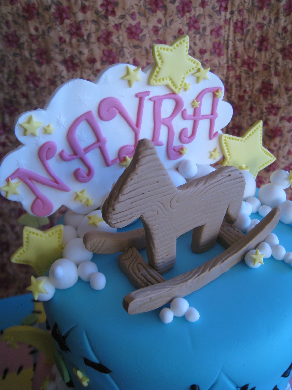 Medusa's Cakes: Tarta bebe rosa y azul