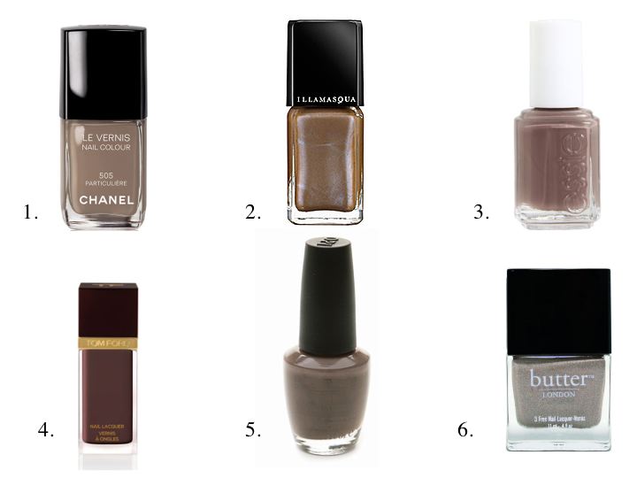 Productrater!: Taupe Nail Polish Comparisons: Bottle Pictures and Swatches