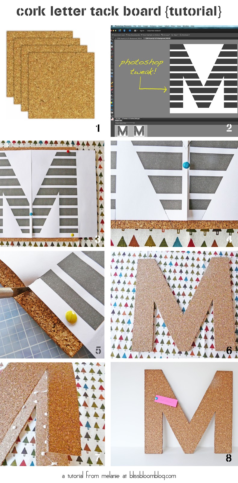 [Make] Cork Letter Tack Board