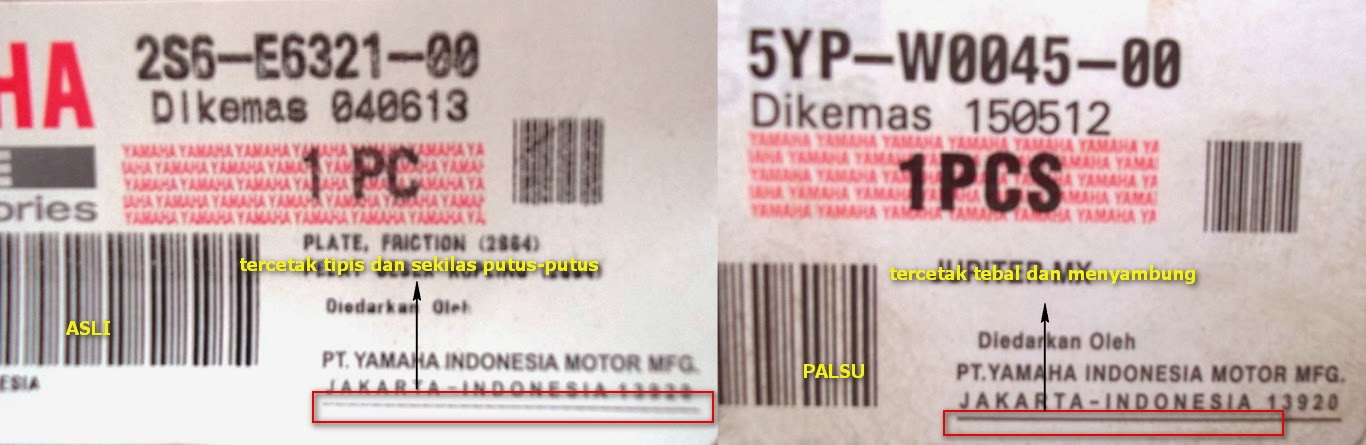 cara mengetahui keaslian spare part yamaha oprek motor cara mengetahui keaslian spare part yamaha oprek motor