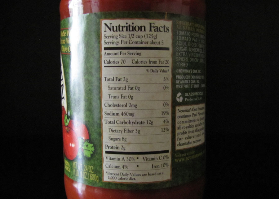 Smells Like Food in Here Newman's Own Marinara