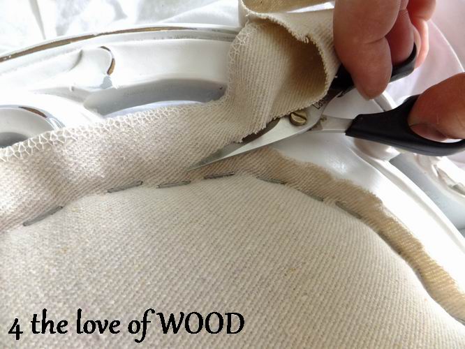 4 the love of wood HOW TO UPHOLSTER AN OPEN CHAIR BACK step two