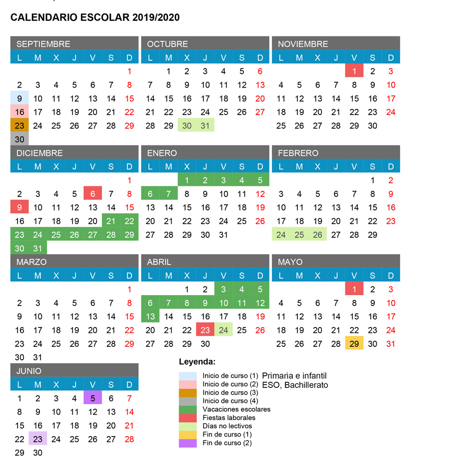 Calendario escolar