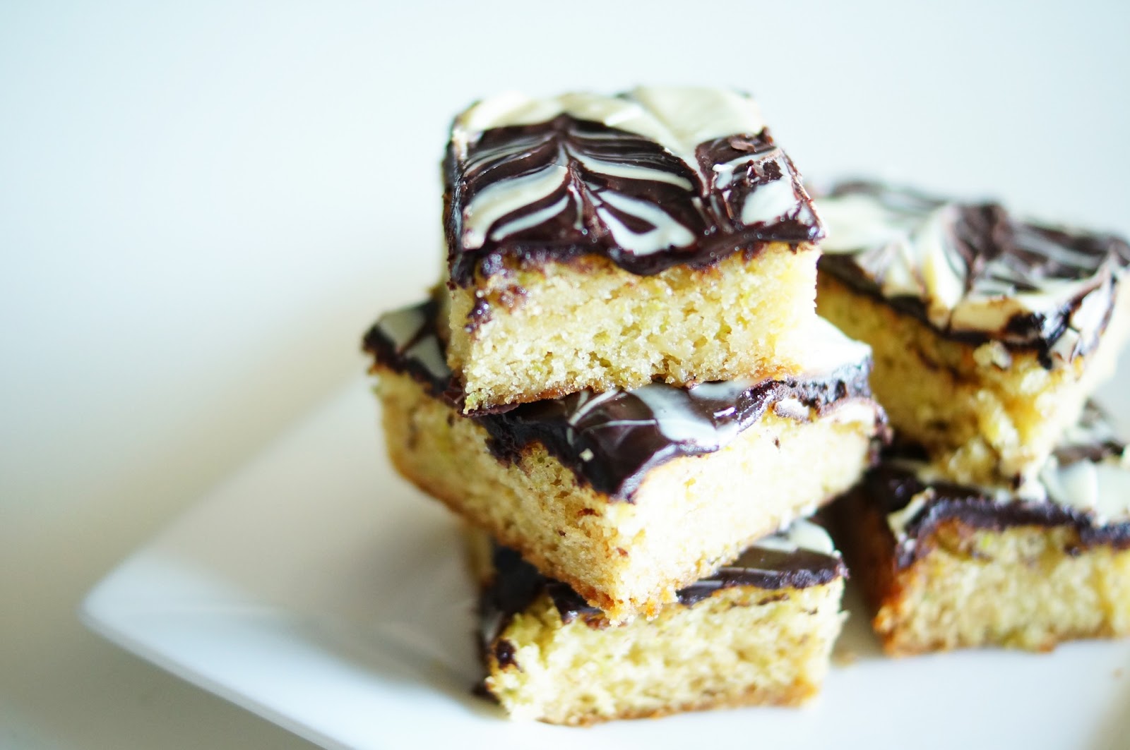 White Zucchini Cake Slice Mia Loves Pretty