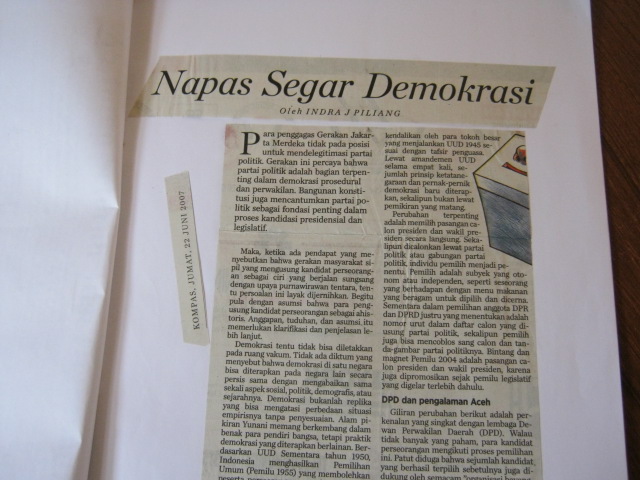 kumpulan kliping sosial politik, ekonomi dan budaya