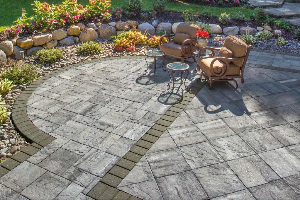 Custom Stoneworks & Design Inc. Ledgestone slab paver made by
