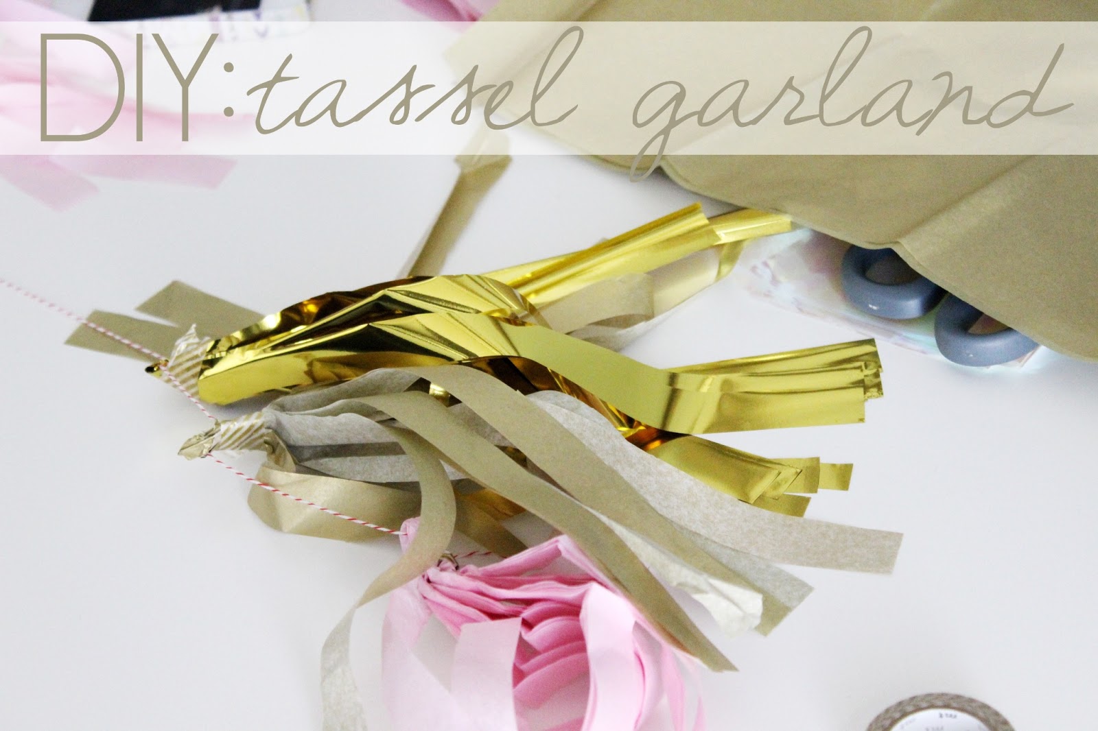 Aubrey Kinch The Blog DIY Tissue Garland Tutorial