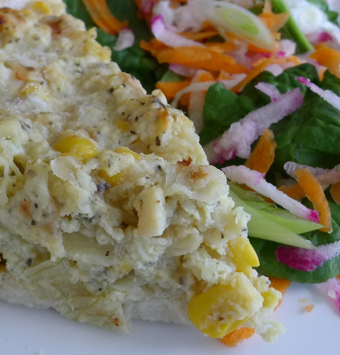 Less Noise, More Green Eggs for Supper Corn and Parsnip Quiche