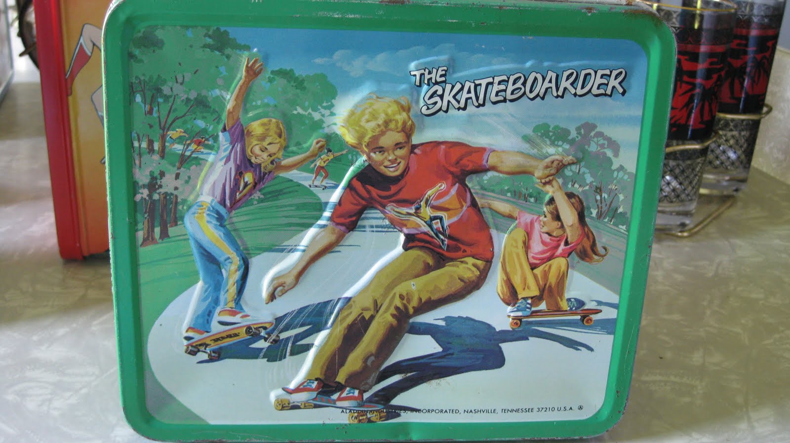 RetroChic Vintage metal lunch boxes