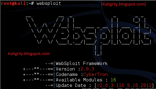 Websploit  -  10