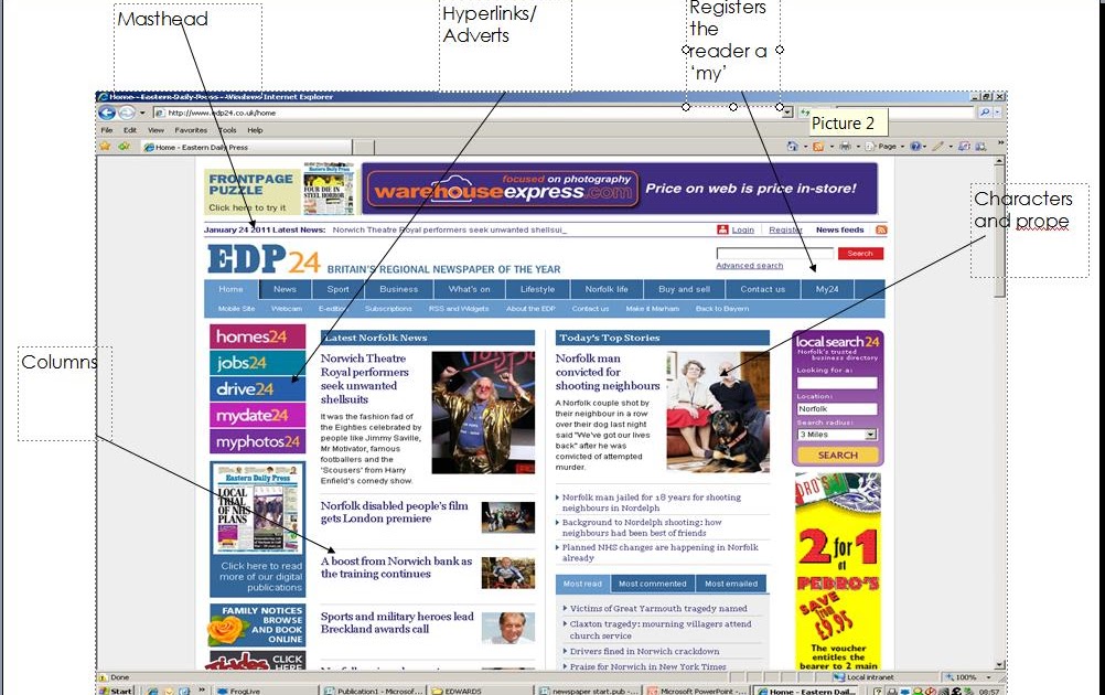 Media research coursework image