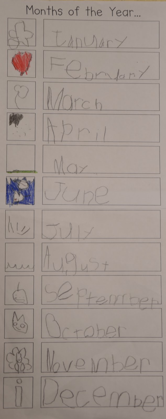 A Place Called Kindergarten: Months of the Year