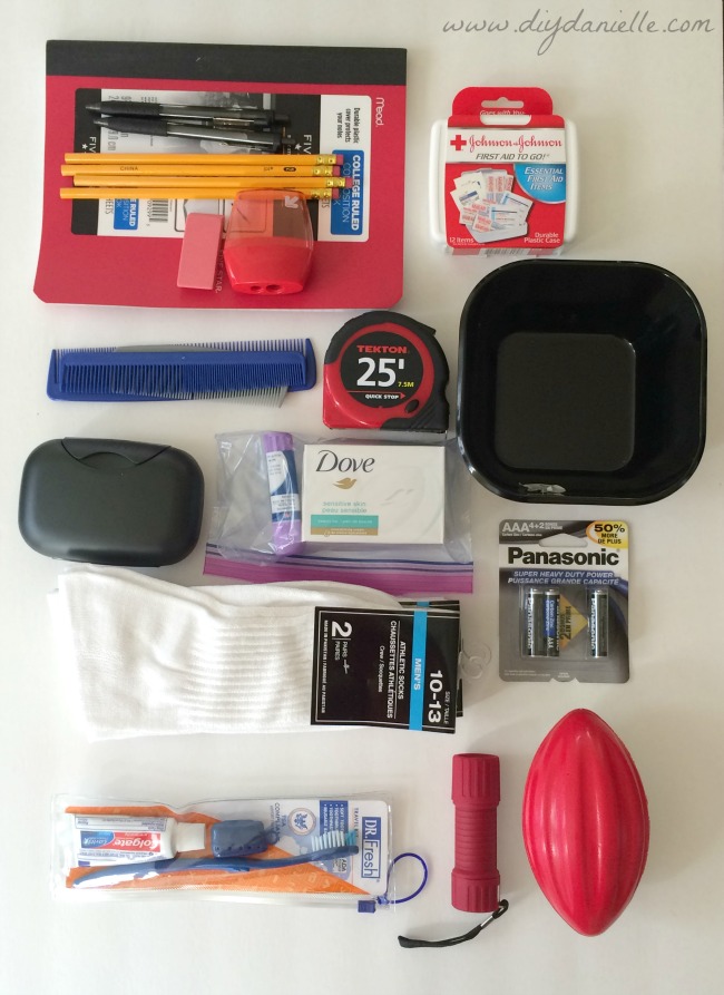 How to pack a Boy's Shoe Box for Operation Christmas Child: Ages 10-14 years old. Age 10-14 years old Operation Christmas Child Shoe Box for a boy.