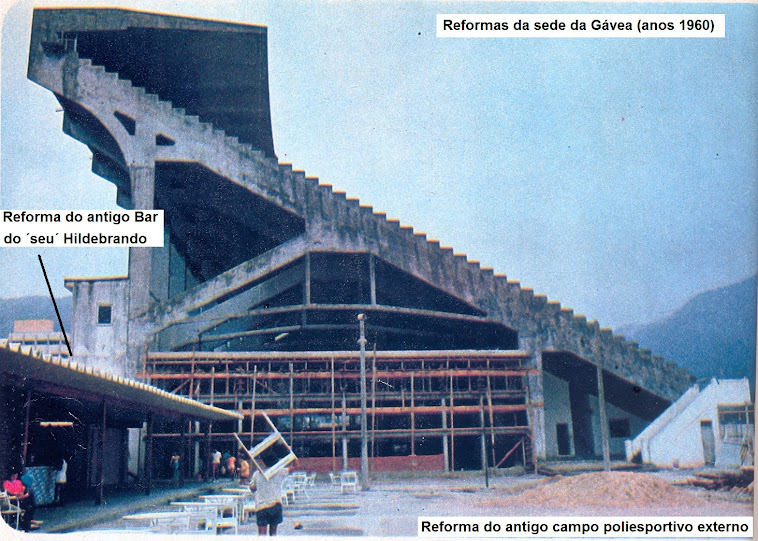 reformas da sede da Gávea (anos 1960)