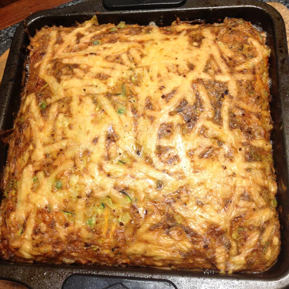 Lean Green and Healthy Zucchini and vegetable slice