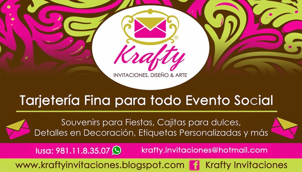 Krafty Invitaciones, Diseño y Arte